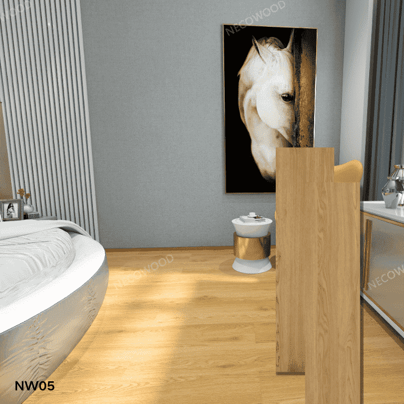 Hoteldesign kratzfestes SPC -Boden